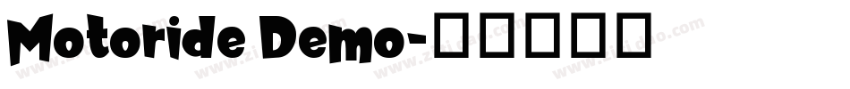 Motoride Demo字体转换